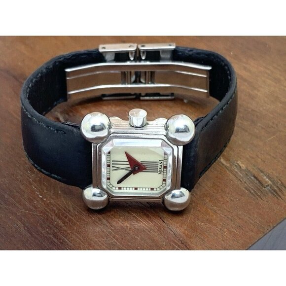 Misani Women's Watch Hermitage 2100 Swiss Quartz 20mm Petite Square Tank Leather - Picture 7 of 13